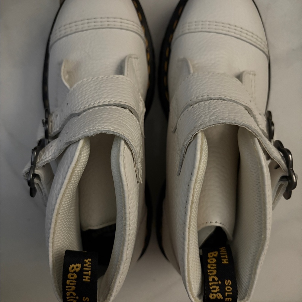 Dr. Martens White Combat Boots